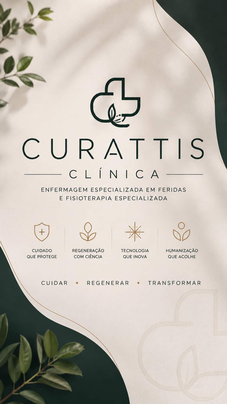 Manifesto visual da Curattis Clínica